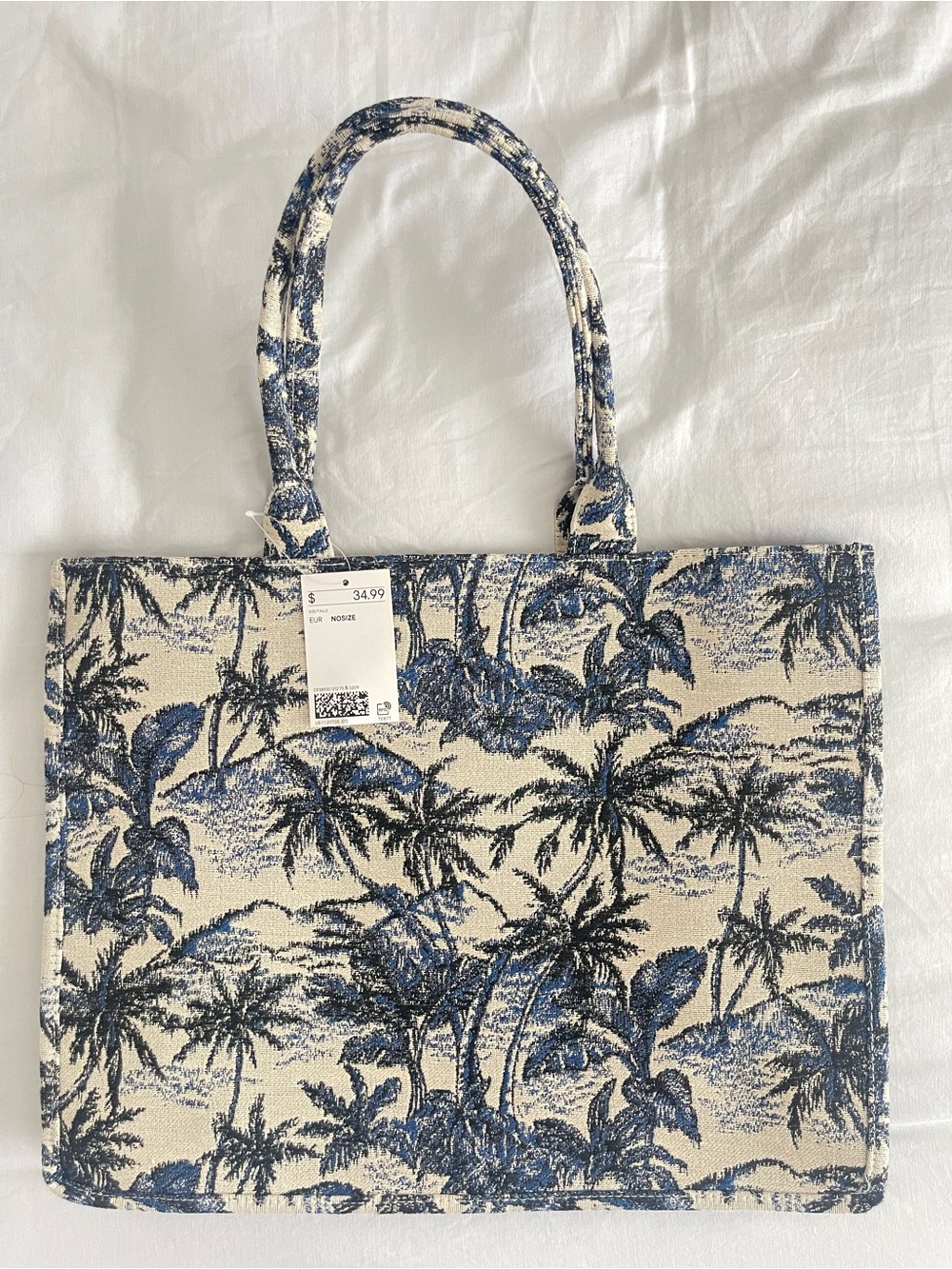 H&M Tropical Print Tote Bag